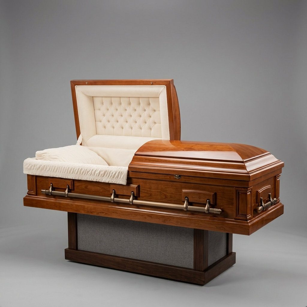 Cherry Wood Casket